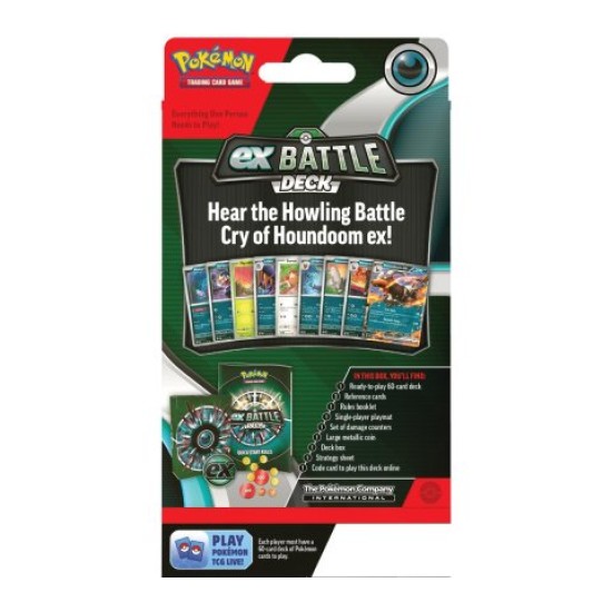 Pokemon Super Card Game TCG Trading Cards - EX Battle Deck (Houndoom EX) EN - Kāršu spēle