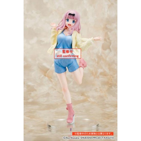 Taito Prize Kaguya-sama: Love is War Ultra Romantic Ver. Roomwear Figure 18cm - Chika Fujiwara - Plastmasas figūriņa