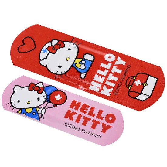 Take Care Hello Kitty Metal Bandage Box in Pink (24 pcs.) - Plāksteru komplekts