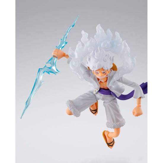 Tamashii Nations One Piece Gear 5 S.H. Figuarts Figure 15cm - Monkey D.Luffy - Plastmasas figūriņa