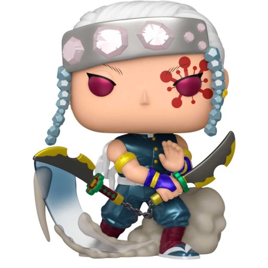 Funko POP! Demon Slayer Kimetsu no Yaiba Figure 9cm - Tengen Uzui Chase (1533) - Vinila figūriņa