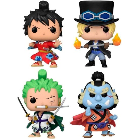 Funko POP! One Piece Exclusive Figures 9cm (4 pcs.) - Komplekts vinila figūriņas