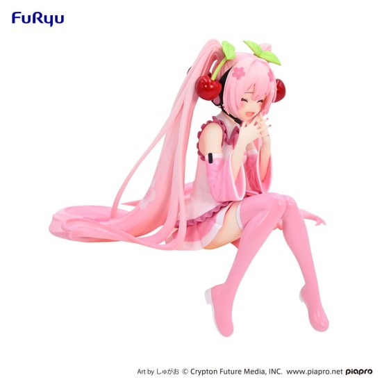 Furyu Hatsune Miku Noodle Ver. Smile Figure 12cm - Sakura Miku 2023 - Plastmasas figūriņa