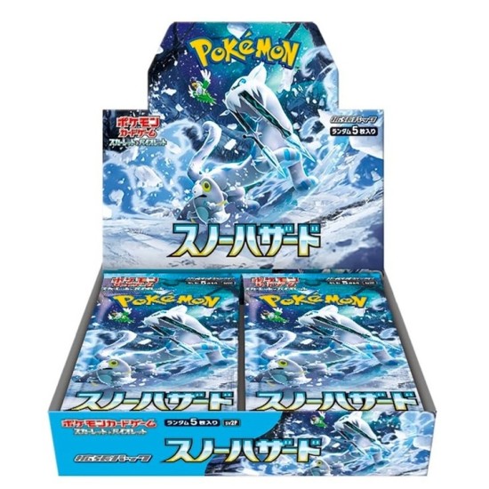 Pokemon Super Card Game TCG Trading Cards - Scarlet & Violet - Snow Hazard Expansion Pack JP - Kāršu spēle