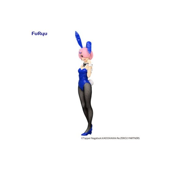 Furyu Re:Zero BiCute Bunnies ver. Blue Color Figure 30cm - Ram - Plastmasas figūriņa