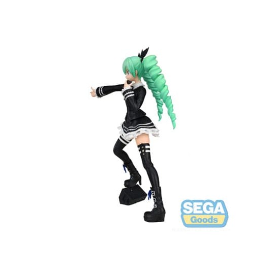 Sega Hatsune Miku Project DIVA Arcade Future Tone SPM Figure 23cm - Hatsune Miku Dark Angel (re-run) - Plastmasas figūriņa