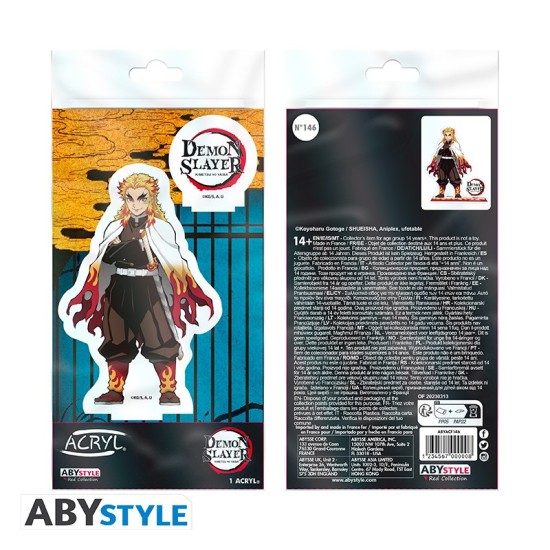 ABYstyle Demon Slayer Acryl Figure 8cm - Rengoku Kyojuro - Akrila figūriņa