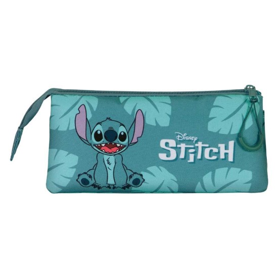 Karactermania Disney Stitch Sit triple Pencil Case 23 x 10 x 5cm - Penālis ar trīs nodalījumiem