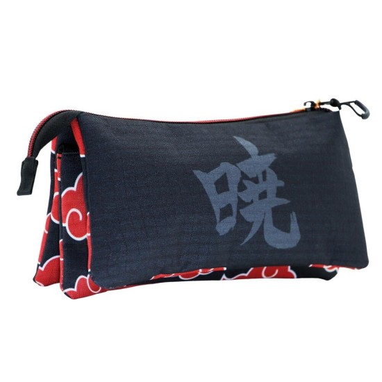 Karactermania Naruto Shippuden Clouds triple Pencil Case 23 x 10 x 5cm - Penālis ar trīs nodalījumiem