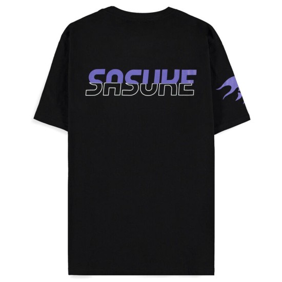 Difuzed Naruto Shippuden Sasuke T-shirt - XS izmērs / Melns - Vīriešu kokvilnas T-krekls