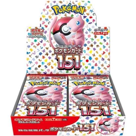 Pokemon Super Card Game TCG Trading Cards - Scarlet & Violet - Pokemon 151 Booster Box JP - Kāršu spēle