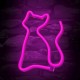 Forever Decorative Neon LED Light 23.5 x 17 x 2 cm (3xAA Batteries or USB plug) - Cat