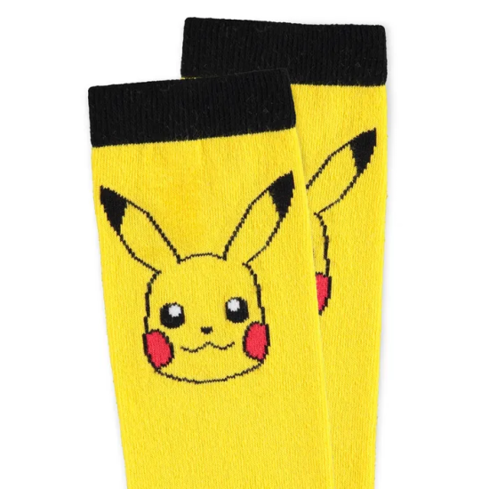 Difuzed Pokemon Pikachu Socks (1 Pack) Size 39-42 - Garās zeķes 1 pāris