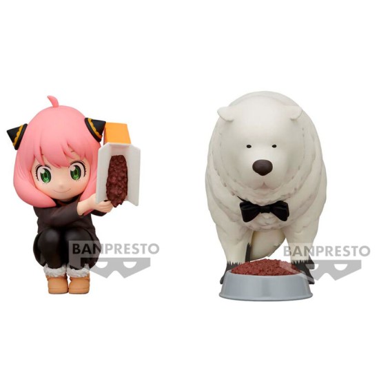 Banpresto Spy x Family Break Time Figure 13cm - Anya Forger & Bond Forger II - Plastmasas figūriņa