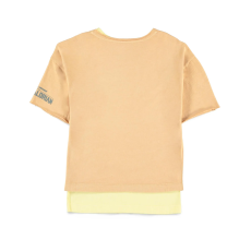 Difuzed The Mandalorian Girls Double Sleeved T-shirt - Size 146-152 / Yellow - Child's cotton T-shirt