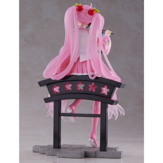 Taito Prize Hatsune Miku AMP+ Ver. Sakura Lantern Figure 18cm - Sakura - Plastmasas figūriņa