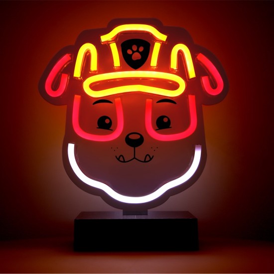 Forever Paw Patrol Decorative Neon LED Light 25 x 25 cm (USB Plug) - Rubble - Dekoratīva neona LED lampa