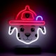 Forever Paw Patrol Decorative Neon LED Light 25 x 25 cm (USB Plug) - Marshall - Dekoratīva neona LED lampa