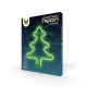 Forever Decorative Neon LED Light 25 x 19 x 2 cm (3xAA Batteries or USB Plug) - Christmas Tree