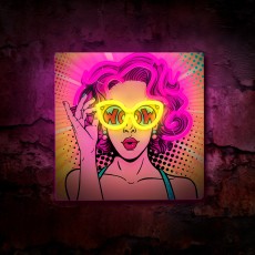 Forever Neon Art LED Light 32 x 32 x 2 cm (USB Plug) - Woman - Декоративная неоновая LED лампа
