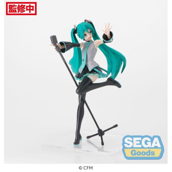 Sega Hatsune Miku Luminasta Series Project DIVA Ver. MEGA39's 15th DIVA Figure 18cm - Hatsune Miku Dark Angel (re-run) - Plastmasas figūriņa