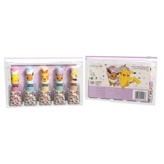 CYP Brands Pokemon Flowers Highlighter Set (5.pcs) - Marķieris