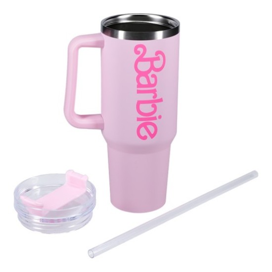 Grupo Erik Barbie Thermos Mug with Straw 1200ml - Termokrūze ar salmiņu