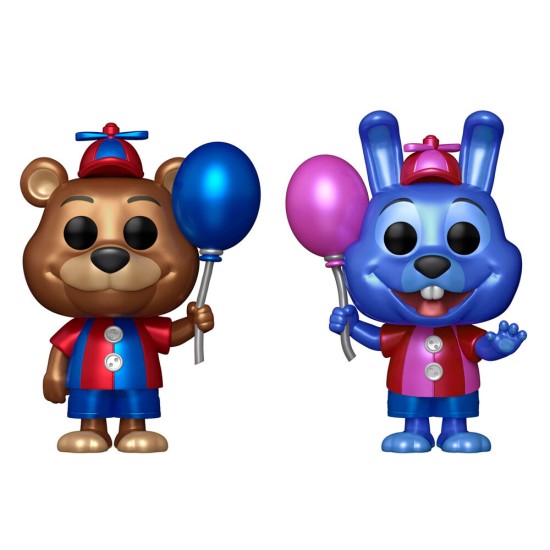 Funko POP! Five Nights at Freddy's Figure 9cm (2.pcs) - Ballon Freddy & Balloon Bonnie Exclusive - Vinila figūriņa