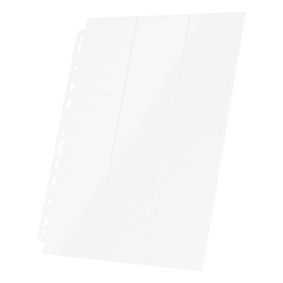 Ultimate Guard (10gab.) 18-Pocket Pages Side-Loading - White - Polipropilēna ieliktņi kartēm