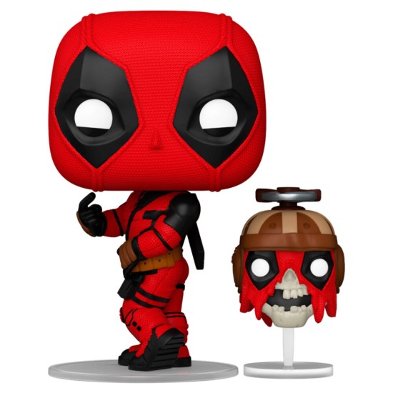 Funko POP! Marvel Deadpool & Wolverine Figure 9cm - Deadpool with Headpool (1400) - Vinila figūriņa