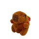 7Toys Capybara Assorted Backpack Plush Keychain 11cm - Zemene - Plīša atslēgu piekariņš