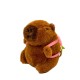 7Toys Capybara Assorted Backpack Plush Keychain 11cm - Persiks - Plīša atslēgu piekariņš