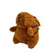 Capybara Assorted Backpack Plush Keychain 11cm - Burgers - Plīša atslēgu piekariņš