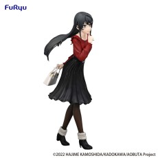 Furyu Rascal Does Not Dream of a Bunny Girl Senpai Trio-Try-iT Ver. Winter Outfit Figure 21cm - Mai Sakurajima - Пластмассовая фигурка