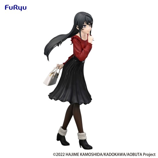 Furyu Rascal Does Not Dream of a Bunny Girl Senpai Trio-Try-iT Ver. Winter Outfit Figure 21cm - Mai Sakurajima - Plastic figure