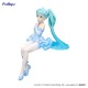 Furyu Hatsune Miku Noodle Stopper Ver. Blue Color Figure 15cm - Miku Flower Fairy Nemophila Pail - Plastic figure