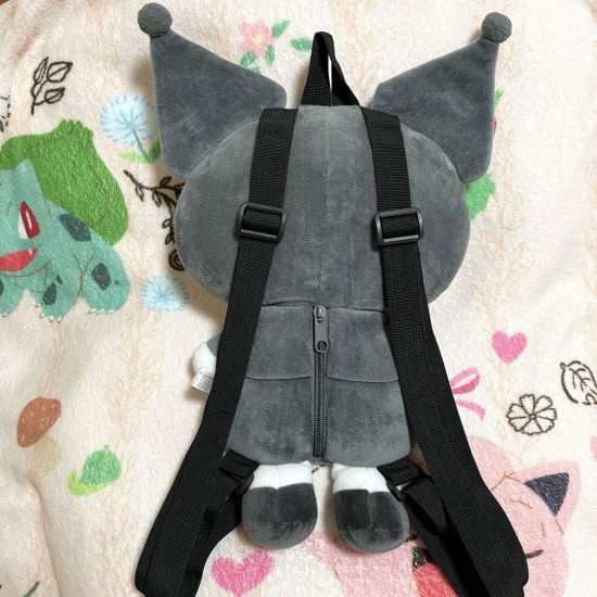 Hello Kitty Plush Backpack 25cm - Melna Kuromi - Plīša mugursoma