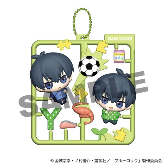 MegaHouse Blue Lock Plat Collection Plastic Keychain - Assortment Vol.1 - Atslēgu piekariņš