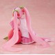 Taito Prize Hatsune Desktop Cute Ver. Cherry Cushion Figure 13cm - Sakura Miku - Plastmasas figūriņa