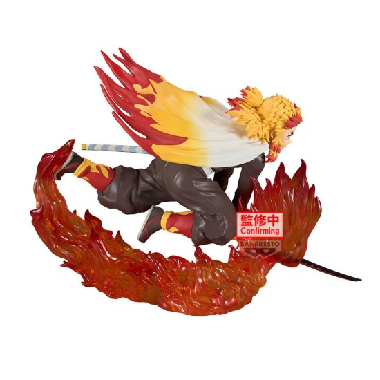Banpresto Demon Slayer Kimetsu no Yaiba Vibration Stars Figure 14cm - Kyojuro Rengoku - Plastic figure