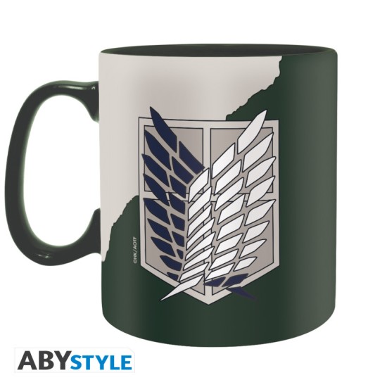 ABYstyle Attack on Titan King Size Ceramic Mug 460ml - Emblem - Krūze