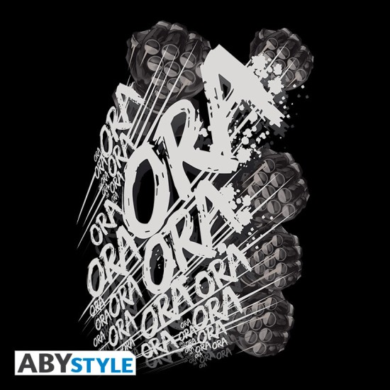 ABYstyle Jojo's Bizzare Adventure Ora T-shirt - L izmērs / Melns - Uniseks kokvilnas T-krekls