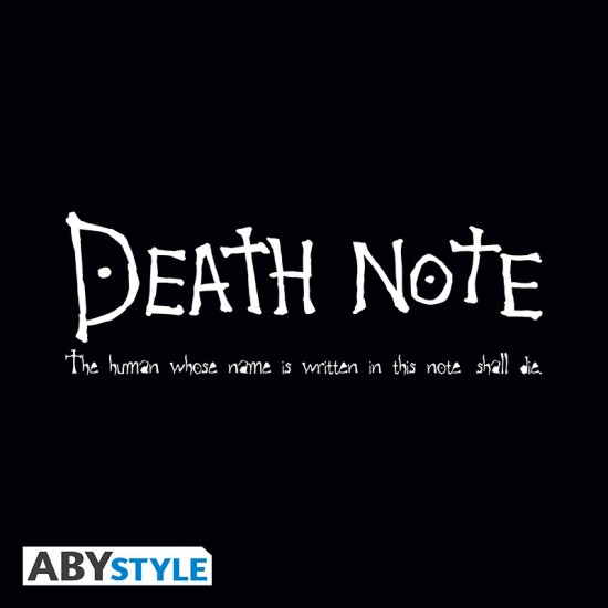 ABYstyle Death Note T-shirt - M izmērs / Melns - Vīriešu kokvilnas T-krekls