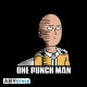 ABYstyle One-Punch Man Saitama Fun T-shirt - L izmērs / Melns - Vīriešu kokvilnas T-krekls