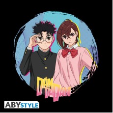 ABYstyle Dandadan Momo & Okarun T-shirt - S izmērs / Melns - Uniseks kokvilnas T-krekls