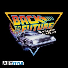 ABYstyle Back to the Future T-shirt - XL izmērs / Melns - Vīriešu kokvilnas T-krekls