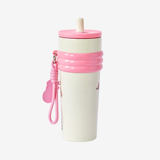 Pop Mart Peach Riot Rush Hour Series Thermos Mug with Straw 735ml - Termokrūze ar salmiņu