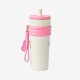 Pop Mart Peach Riot Rush Hour Series Thermos Mug with Straw 735ml - Termokrūze ar salmiņu