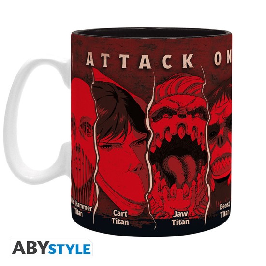 ABYstyle Attack on Titan King Size Ceramic Mug 460ml - All Titans