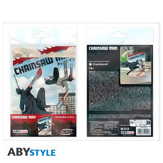 ABYstyle Chainsaw Man Acryl Figure 16cm - Denji vs Demons - Akrila figūriņa